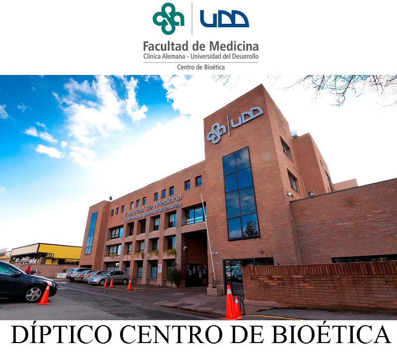 Díptico Centro de Bioética