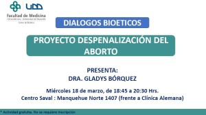 Diálogos Bioéticos - 18 de marzo