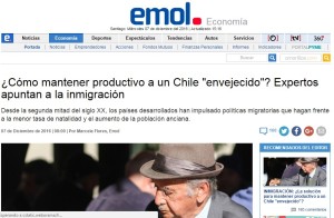 Cómo mantener productivo a un Chile envejecido Expertos apuntan a la inmigración