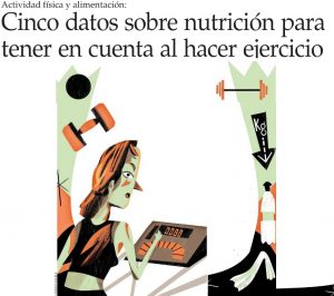 Cinco datos sobre nutrición para tener en cuenta al hacer ejercicio - El Mercurio 6 de noviembre 2014