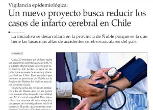 Nuevo proyecto busca reducir casos de infarto cerebro vascular en Chile