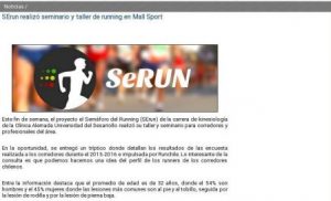 SErun realizó seminario y taller de running