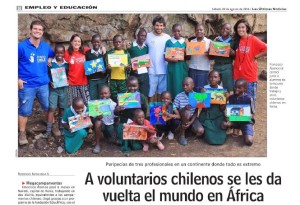A voluntarios chilenos se les da vuelta el mundo en África