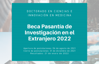 DCIM inicia su tercera convocatoria del concurso “Beca pasantía de investigación en el extranjero año 2022”